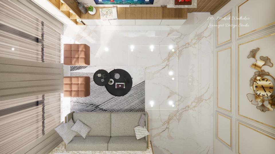 Living room top view