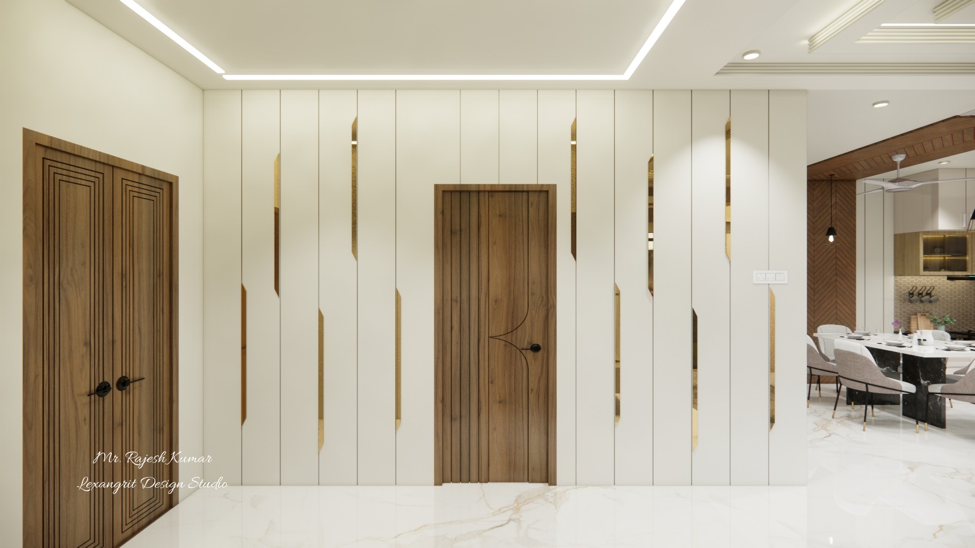 Passage decorative wall design