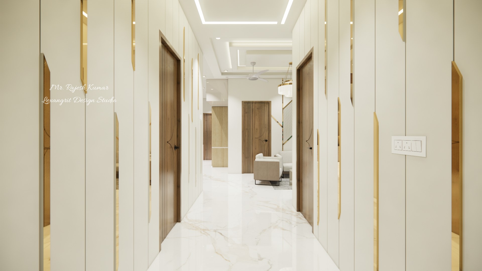 Passage decorative wall design