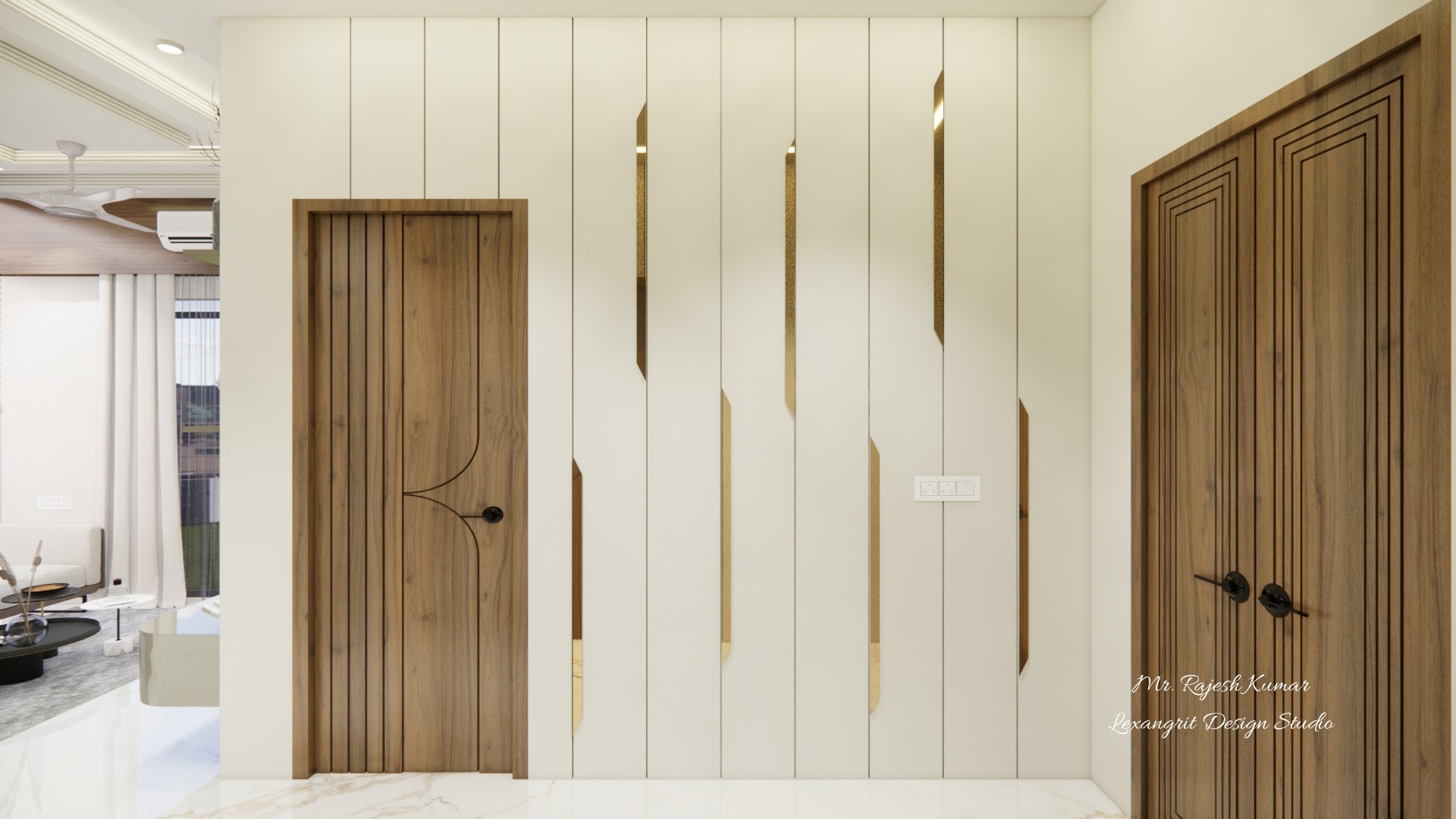 Passage decorative wall design
