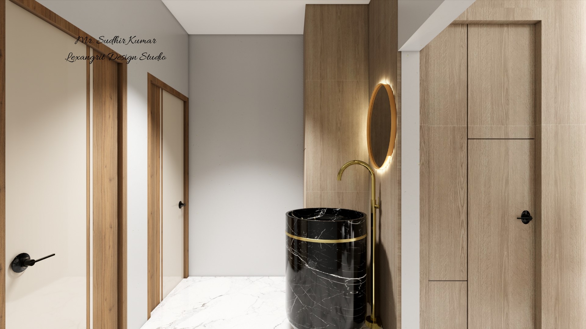 We are interior designers in Dwarka | Mr. Sudhir Kumar's project by Lexangrit Design Studio