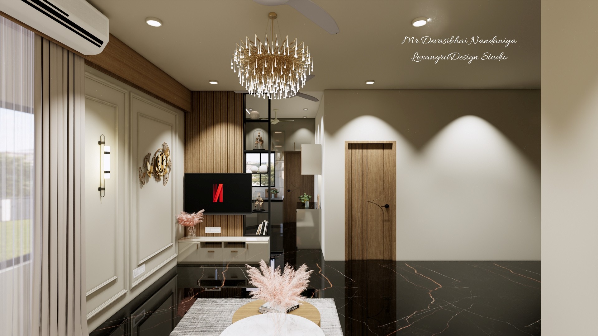 We are interior designers in Jamnagar | Mr. Devasibhai Nandaniya's project by Lexangrit Design Studio