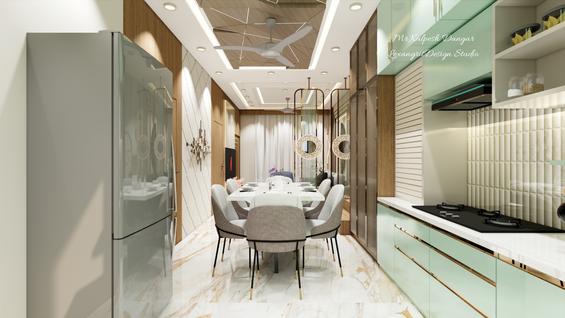 We are interior designers in Jamnagar | Mr. Kalpesh Dangar's project by Lexangrit Design Studio