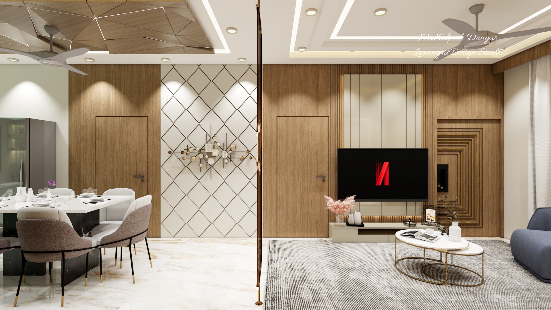 We are interior designers in Jamnagar | Mr. Kalpesh Dangar's project by Lexangrit Design Studio