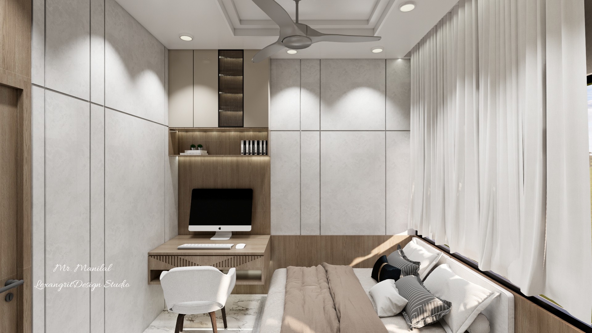 We are interior designers in Mehsana | Mr. Bharat Bhai Manilal Patel's Villa interior design project by Lexangrit Design Studio