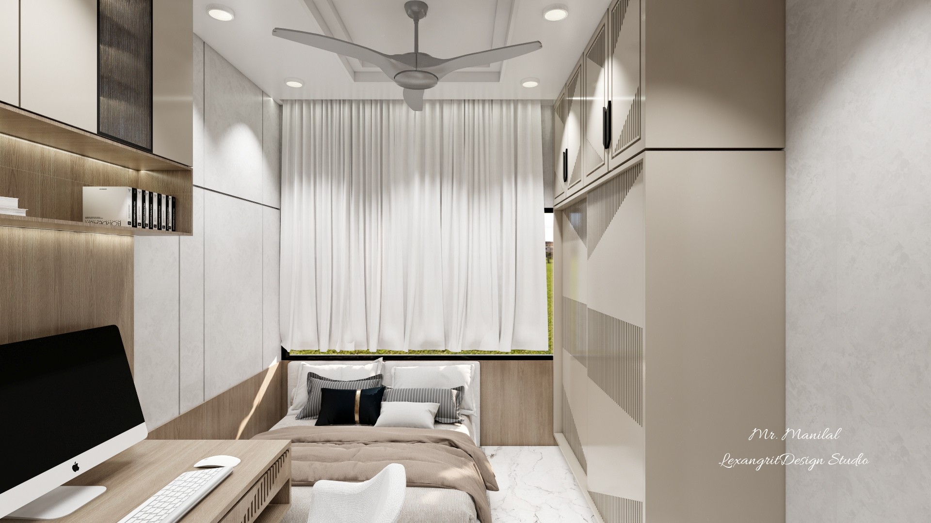 We are interior designers in Mehsana | Mr. Bharat Bhai Manilal Patel's Villa interior design project by Lexangrit Design Studio