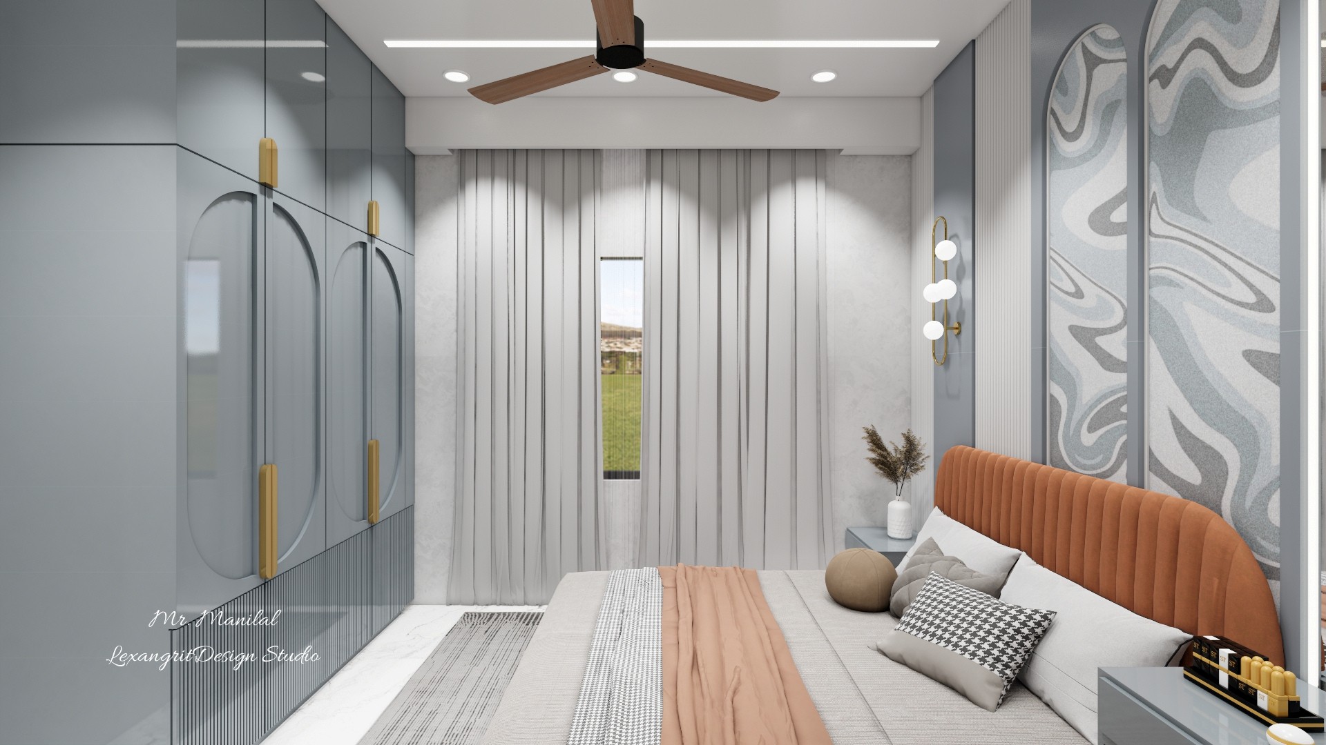 We are interior designers in Mehsana | Mr. Bharat Bhai Manilal Patel's Villa interior design project by Lexangrit Design Studio