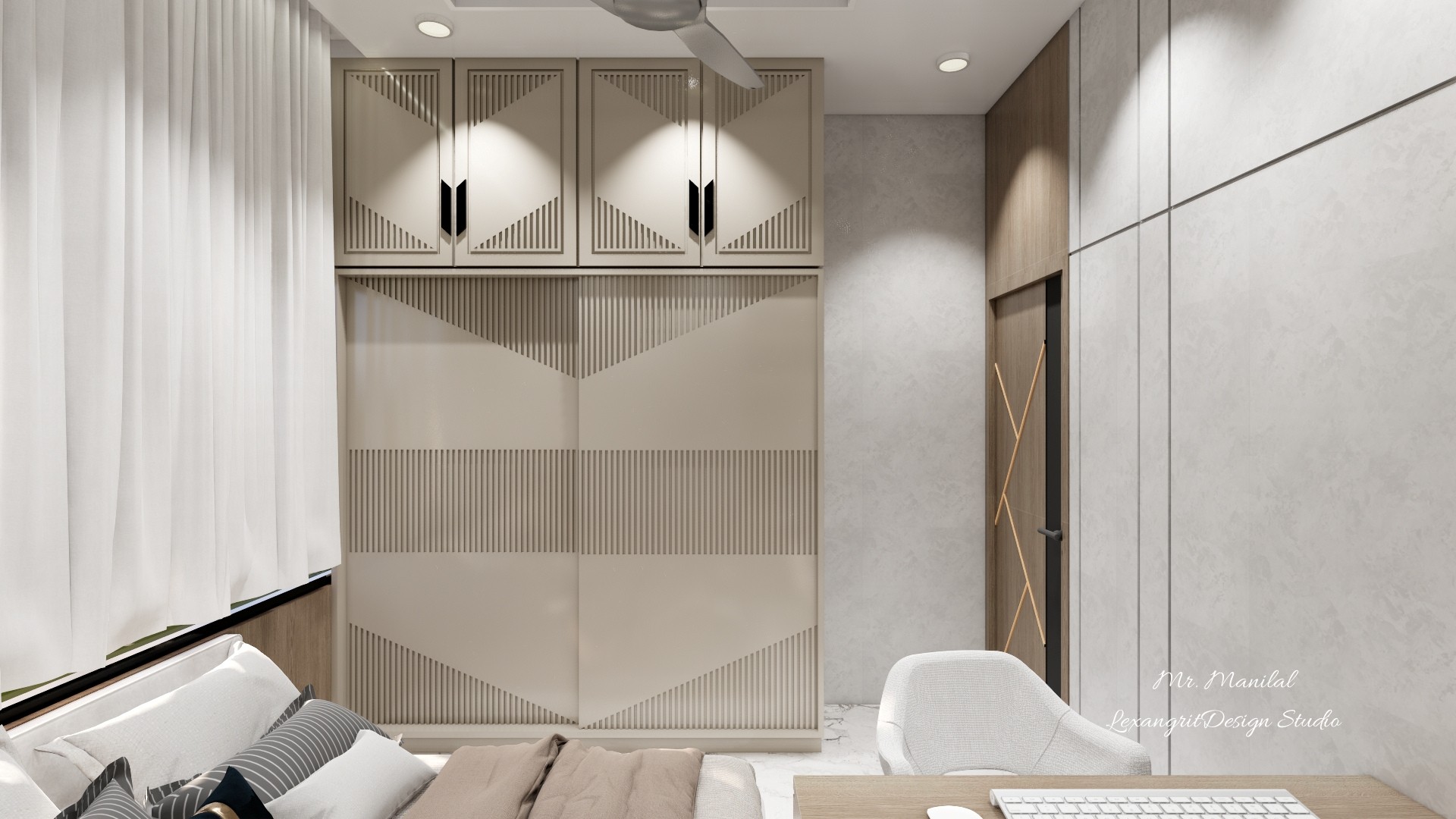 We are interior designers in Mehsana | Mr. Bharat Bhai Manilal Patel's Villa interior design project by Lexangrit Design Studio