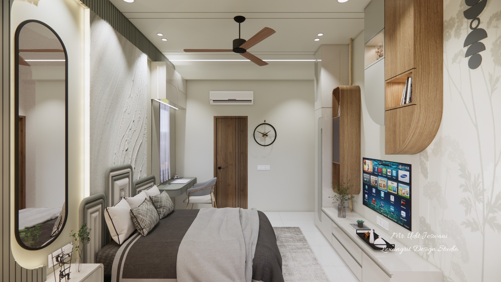 We are interior designers in Vadodara | Mr. Udit Jeswani's Villa interior design project by Lexangrit Design Studio