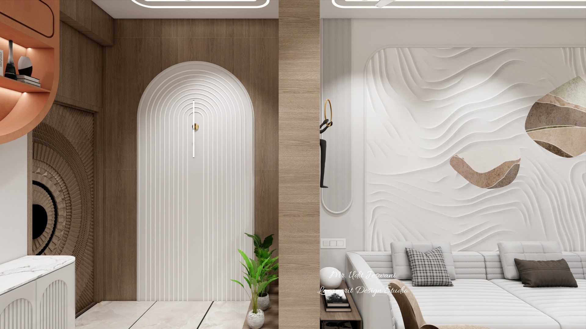 We are interior designers in Vadodara | Mr. Udit Jeswani's Villa interior design project by Lexangrit Design Studio