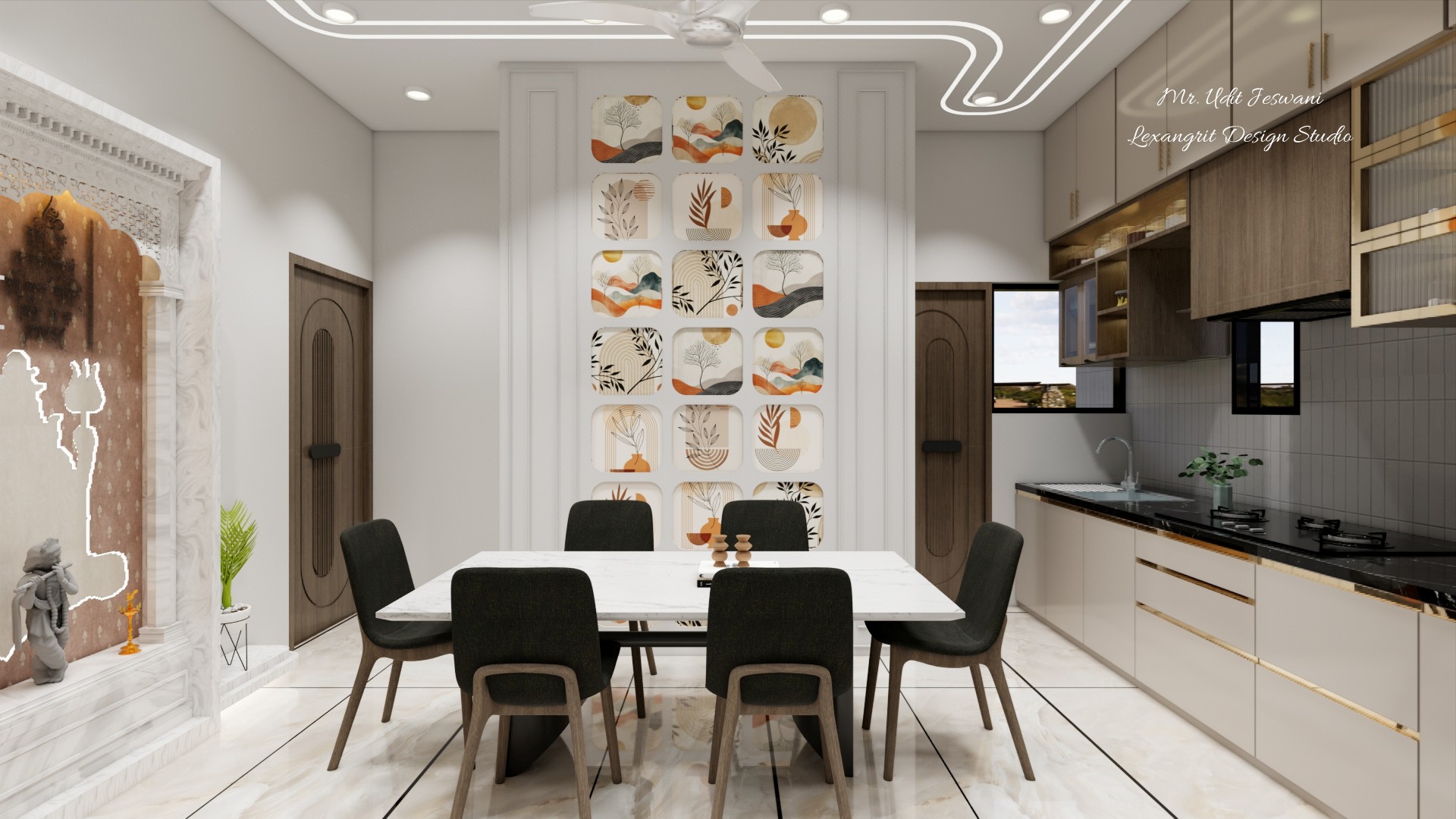 We are interior designers in Vadodara | Mr. Udit Jeswani's Villa interior design project by Lexangrit Design Studio