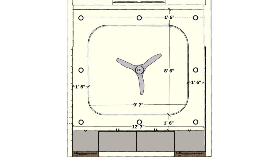 Image of the master bedroom false ceiling view 2d dimensions