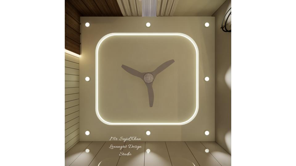 Image of the master bedroom false ceiling view