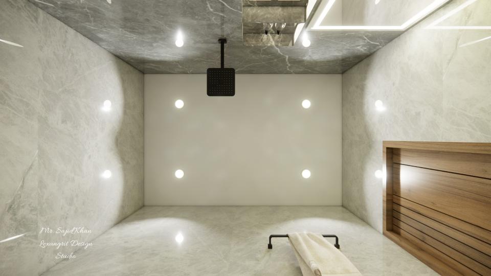 Image of the powder bathroom false ceiling view