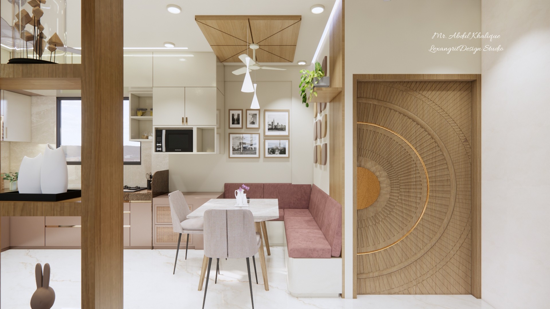 A thoughtfully planned small dining area where every inch earns its keep — cozy enough for weeknight dinners, clever enough to host friends without feeling cramped.