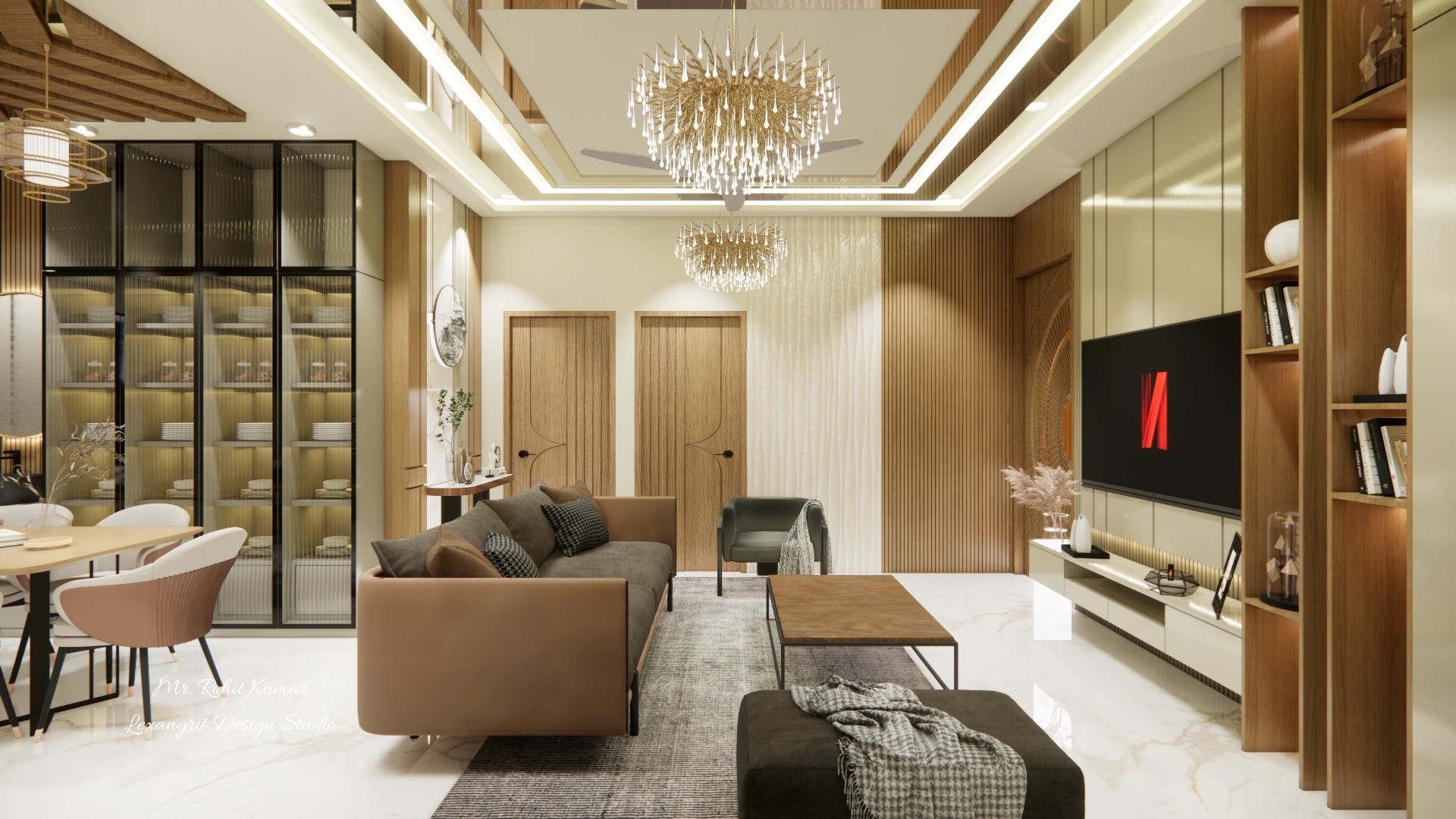 3BHK Residential Interior Design in Patna, Bihar – Mr. Rohit Kumar | Lexangrit