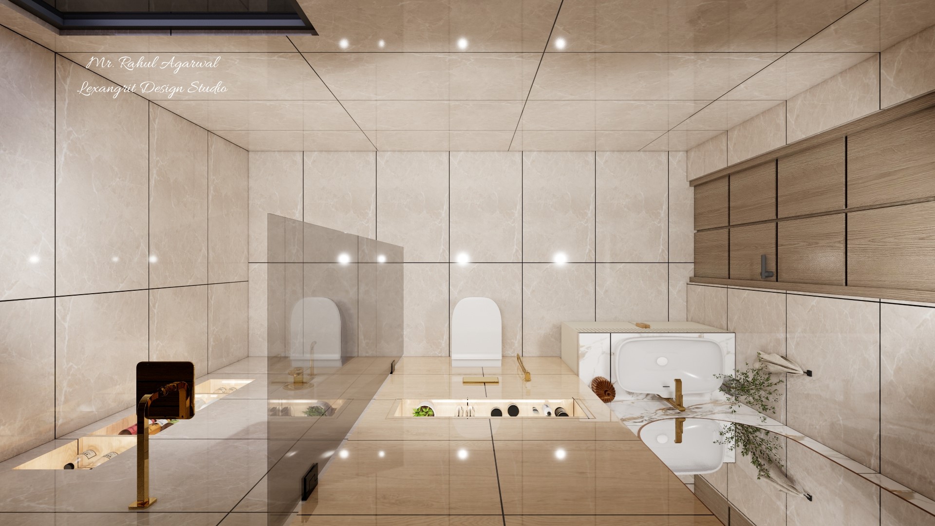8x5 ft toilet 3D floor plan layout with bathroom dimensions