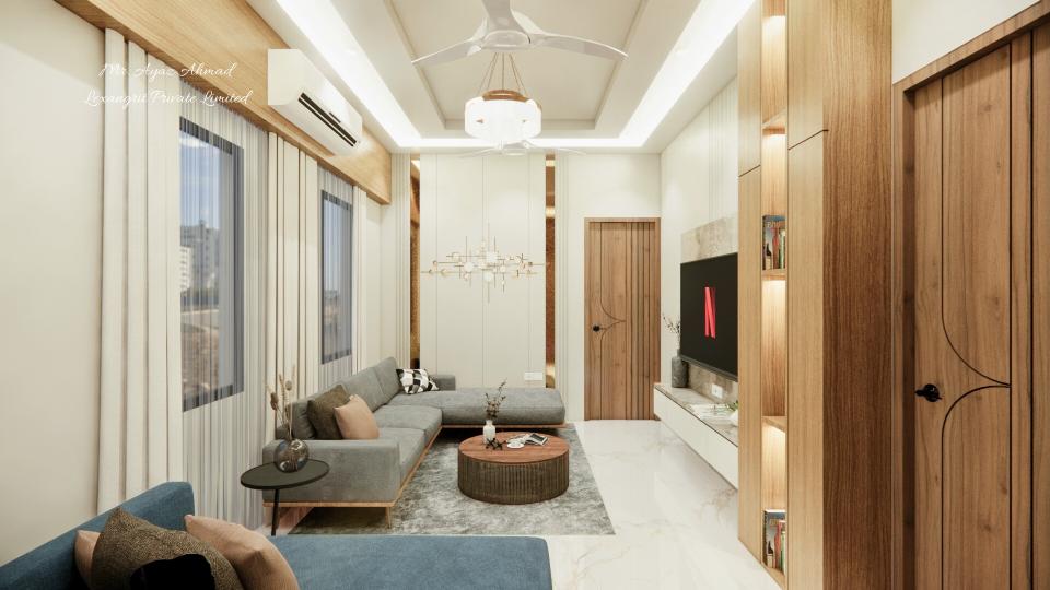 After entrance living area view