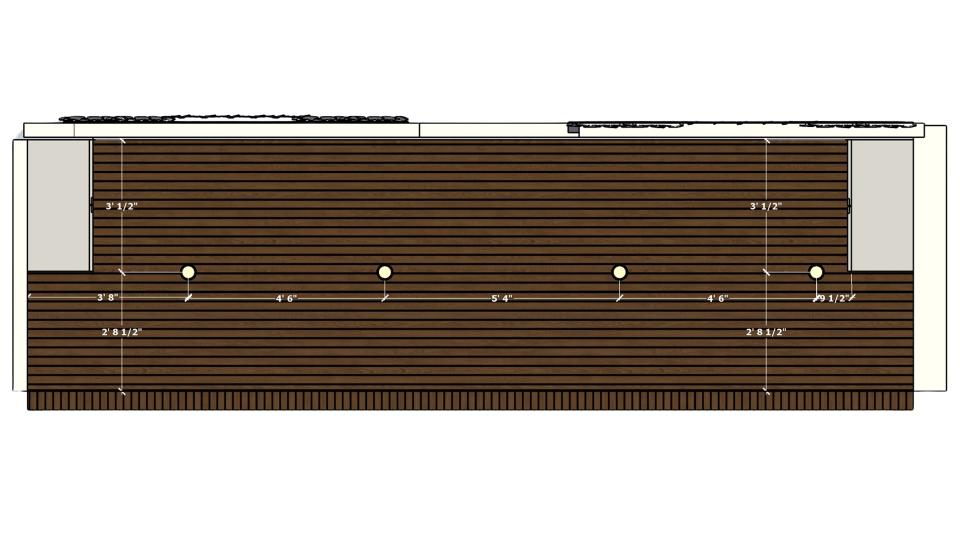 Balcony PVC false ceiling working drawing 2D