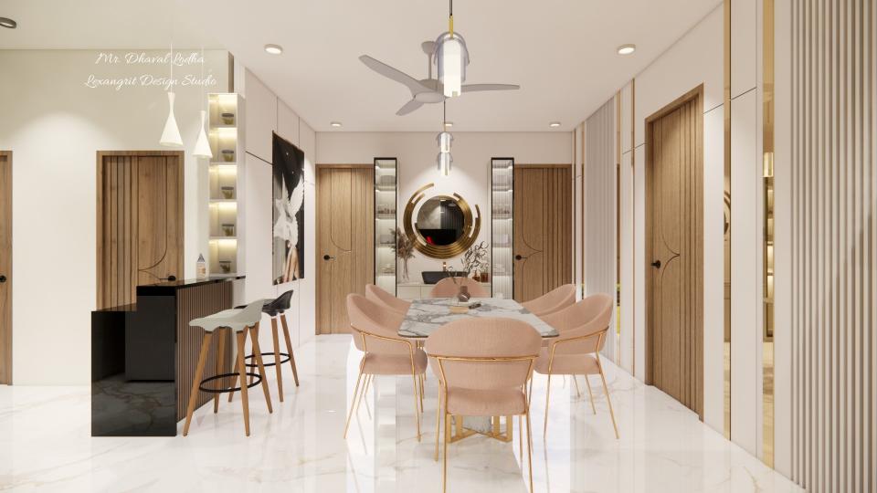 dining table counter table and wash besin