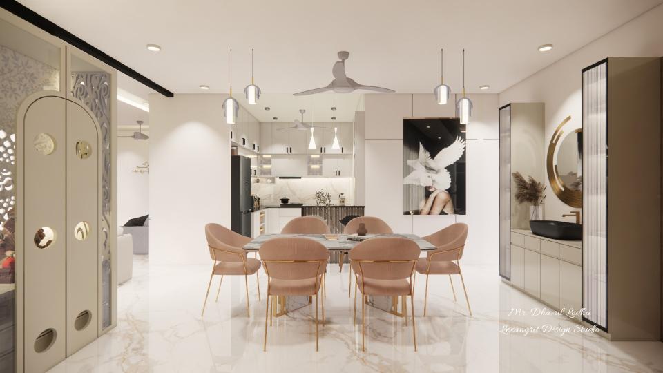 Dining kitchen side view