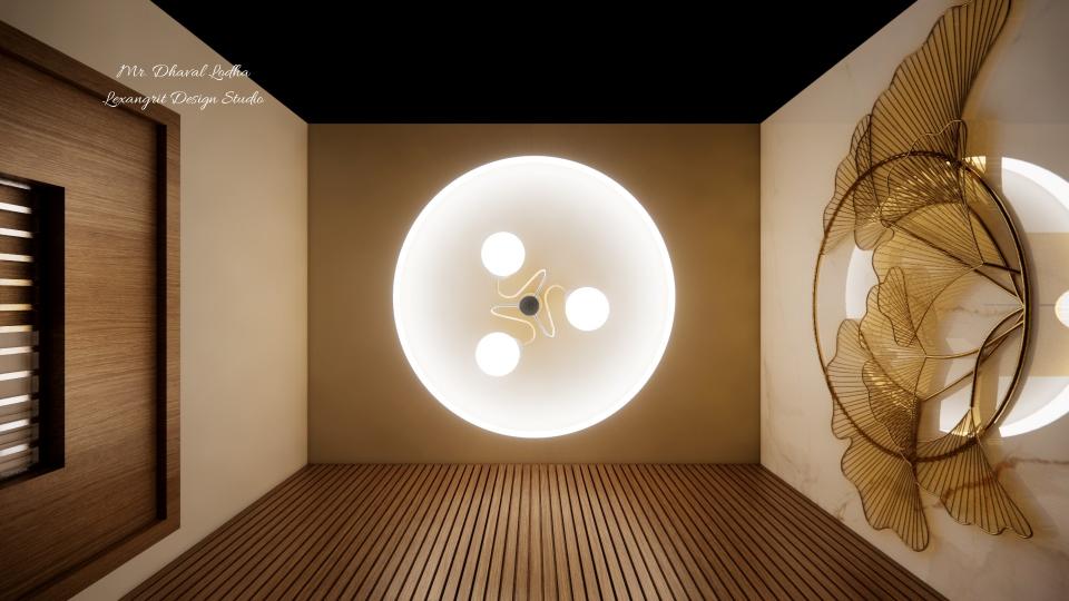 Foyer area fall ceiling night time