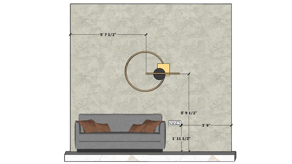 Guest bedroom back wall design with wallpaper and 3 seater sofa cum bed dimensions