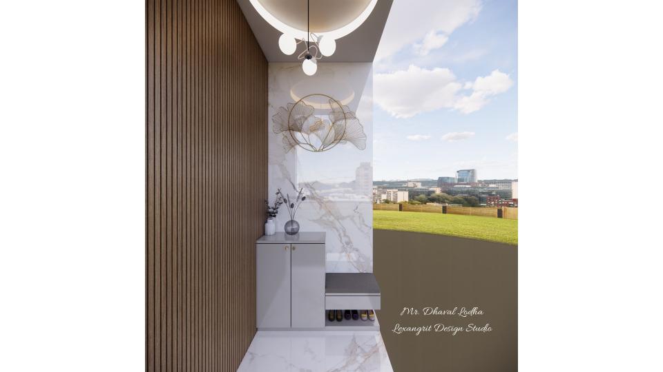 Individual house foyer area view