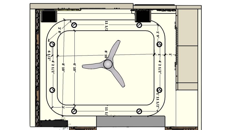 Master bedroom false ceiling dimensions
