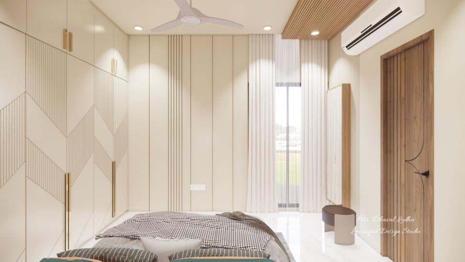 Parents bedroom plain wall only pop group cutting