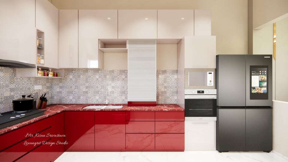 Kitchen showcase storage & appliances