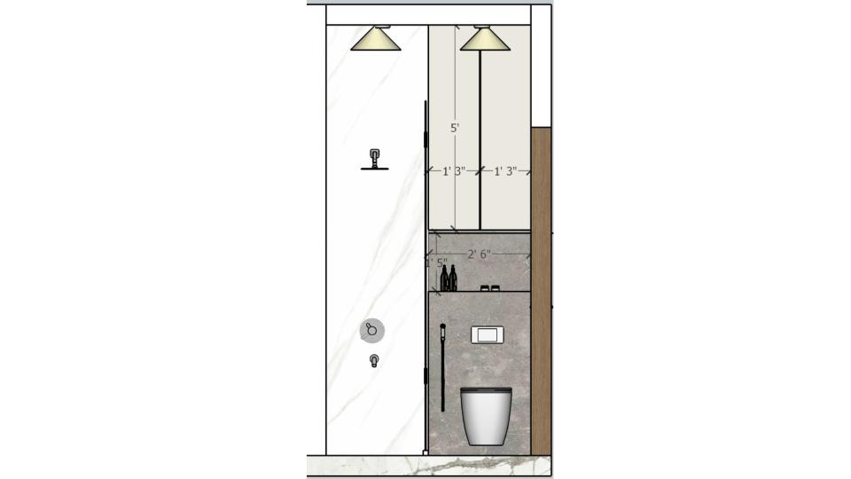 Bathroom 2d dimensions