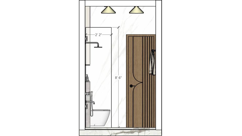 Bathroom 2d dimensions