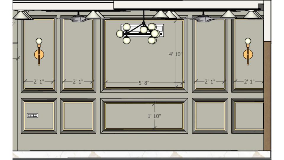 Decorative wall 2d dimensions