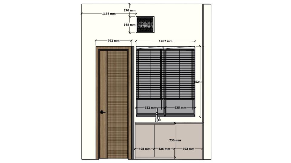 Kitchen cabinet 2d dimensions