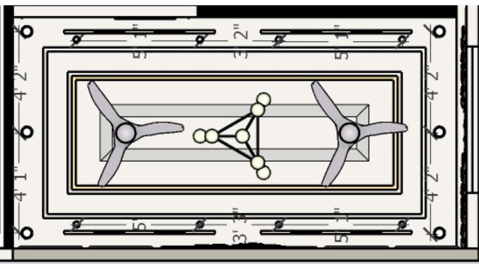 Living room false ceiling 2d dimensions
