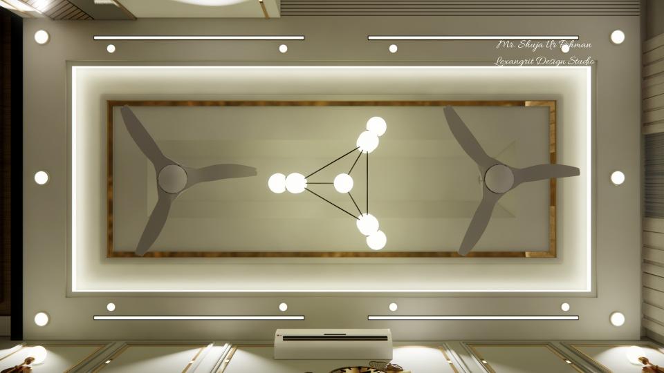 Living room false ceiling view