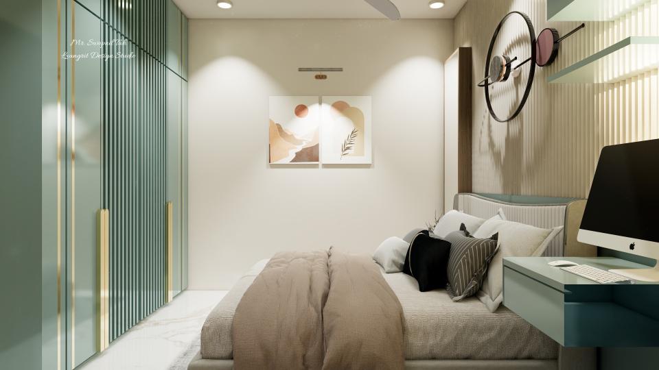 Bedroom 2 after entrance looks