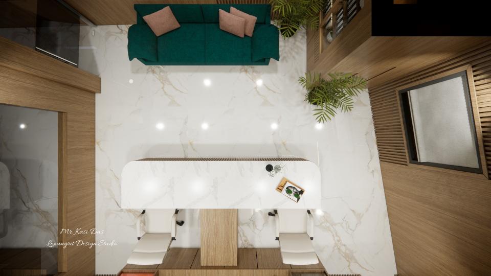 Reception area top view