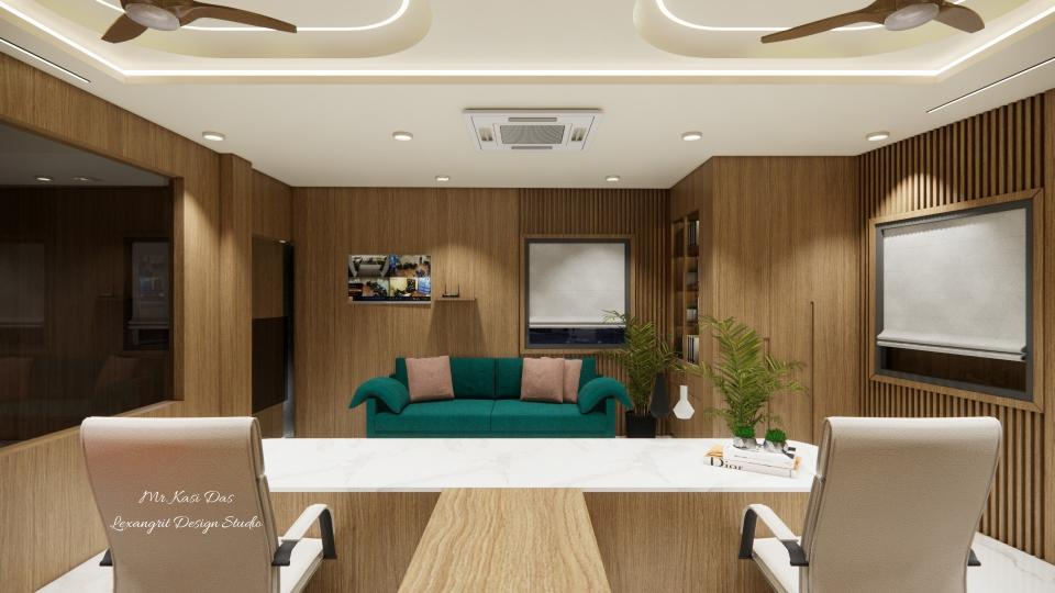 Receptioni area to seating area view