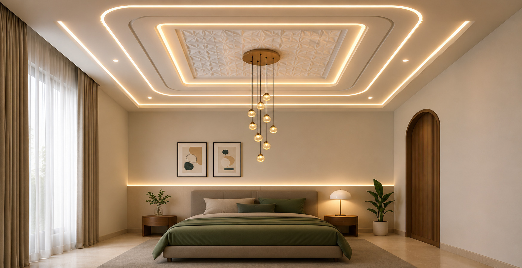 Modern false ceiling highlighting common design and installation mistakes that can affect aesthetics, lighting, and durability.