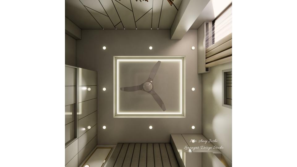 Bedroom  false ceiling view
