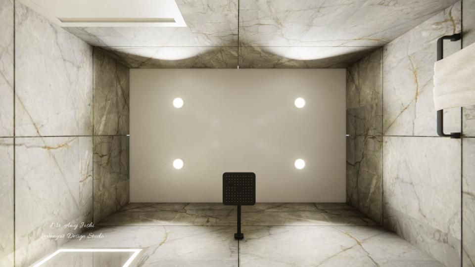 Powder Bathroom false ceiling view