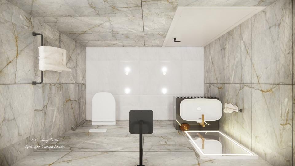 Powder Bathroom  top view