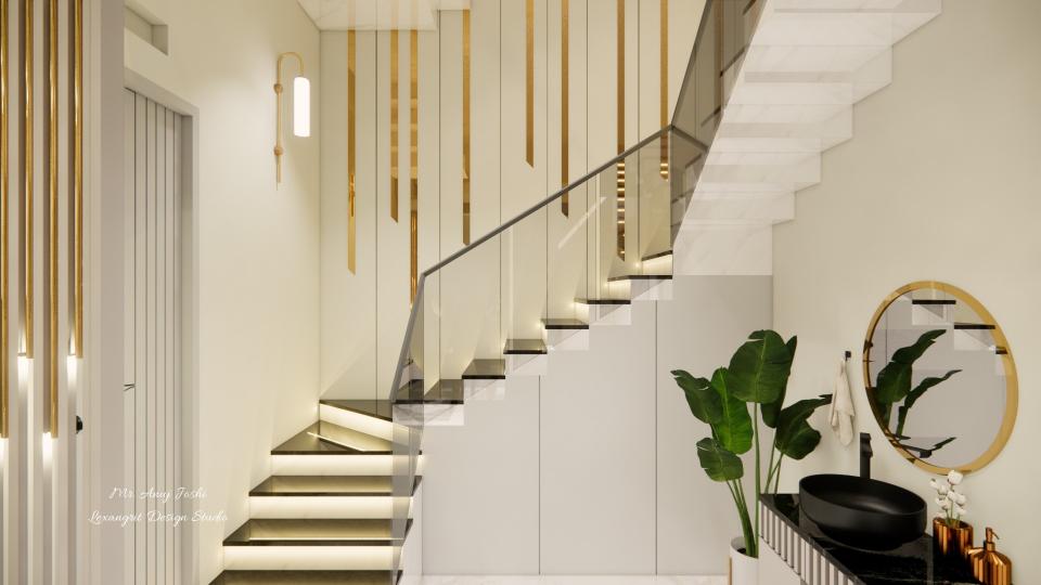 Staircase decorative wall design