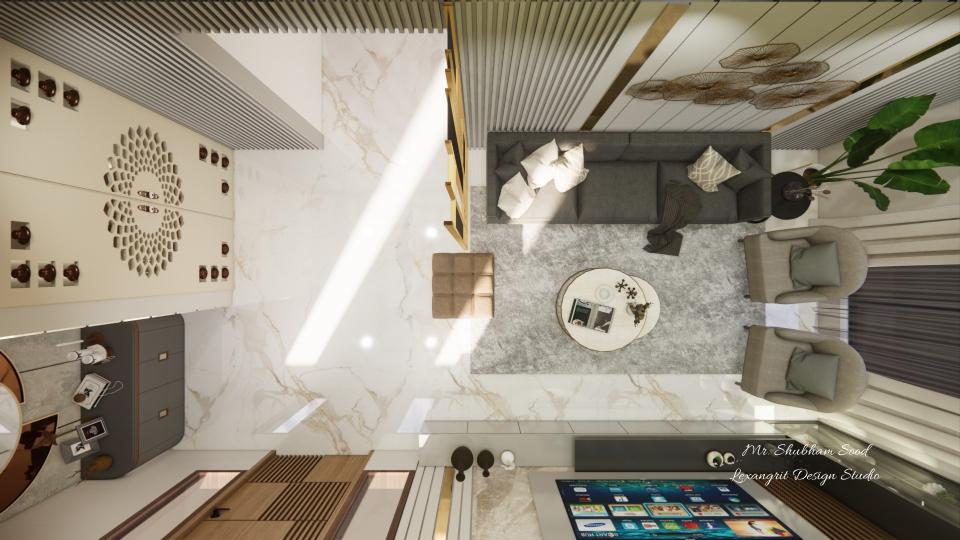 Living room top view