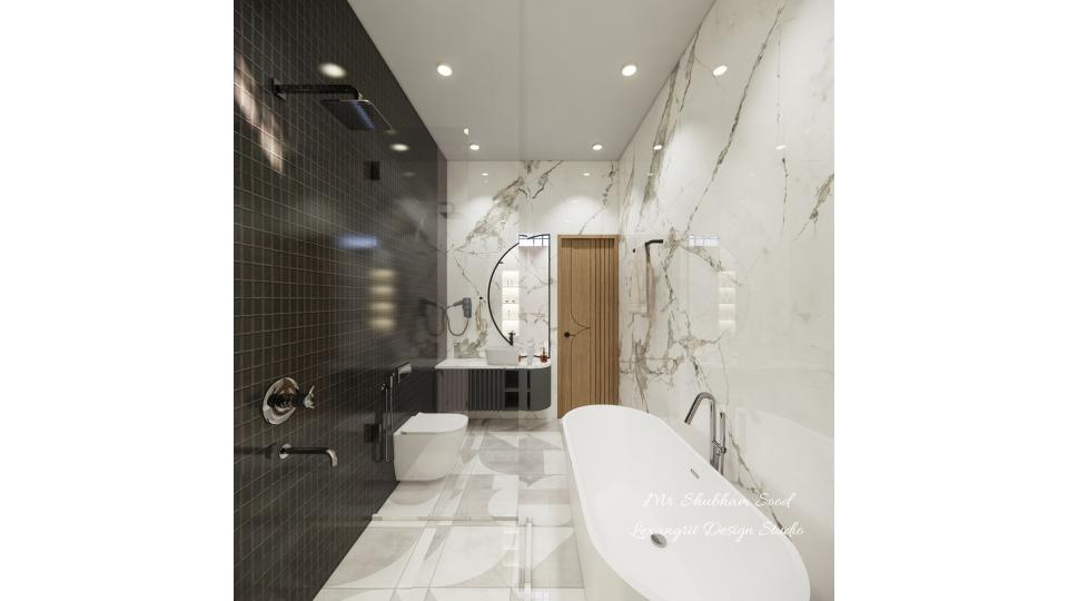 Master Bathroom entrance view whole area