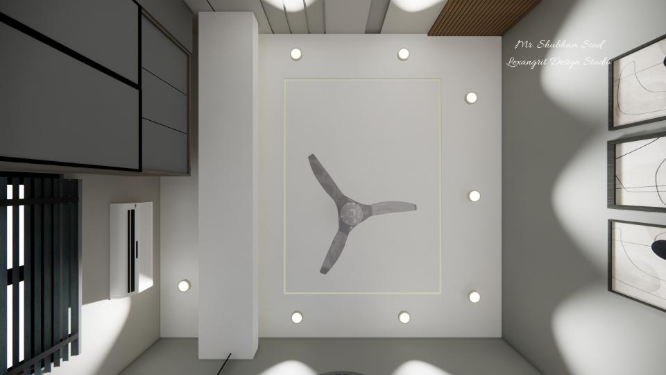 Master bedroom false ceiling view