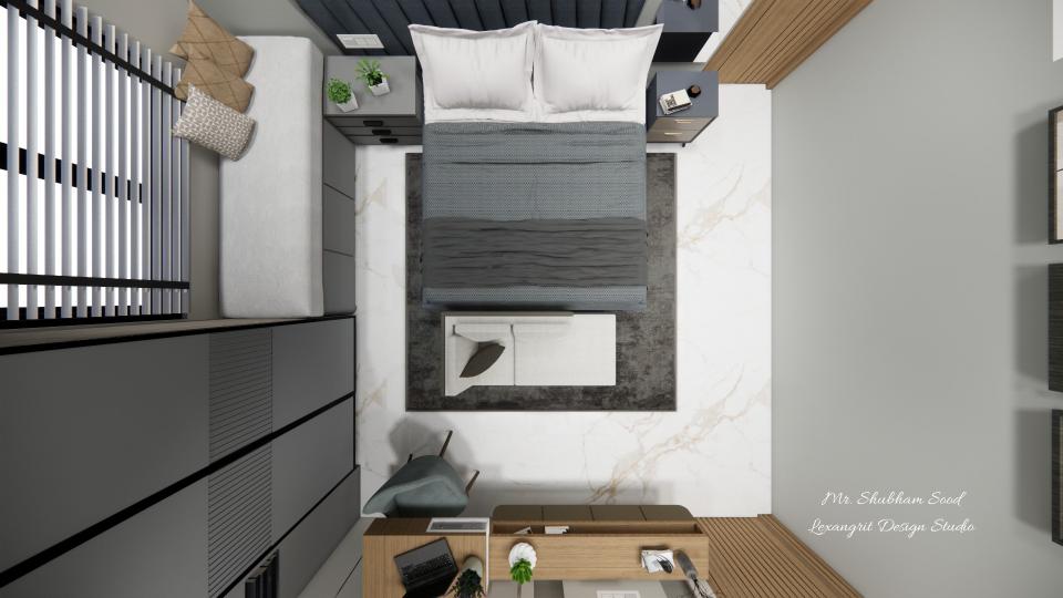 Master bedroom top view