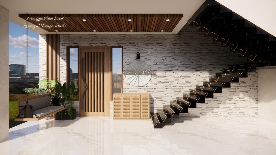 Porch & stair case view